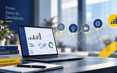 Bildschirm mit Grafik Icons