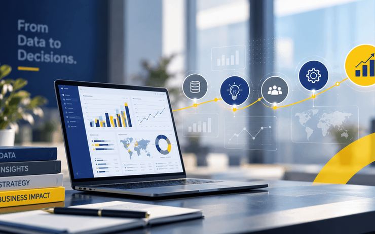 Bildschirm mit Grafik Icons