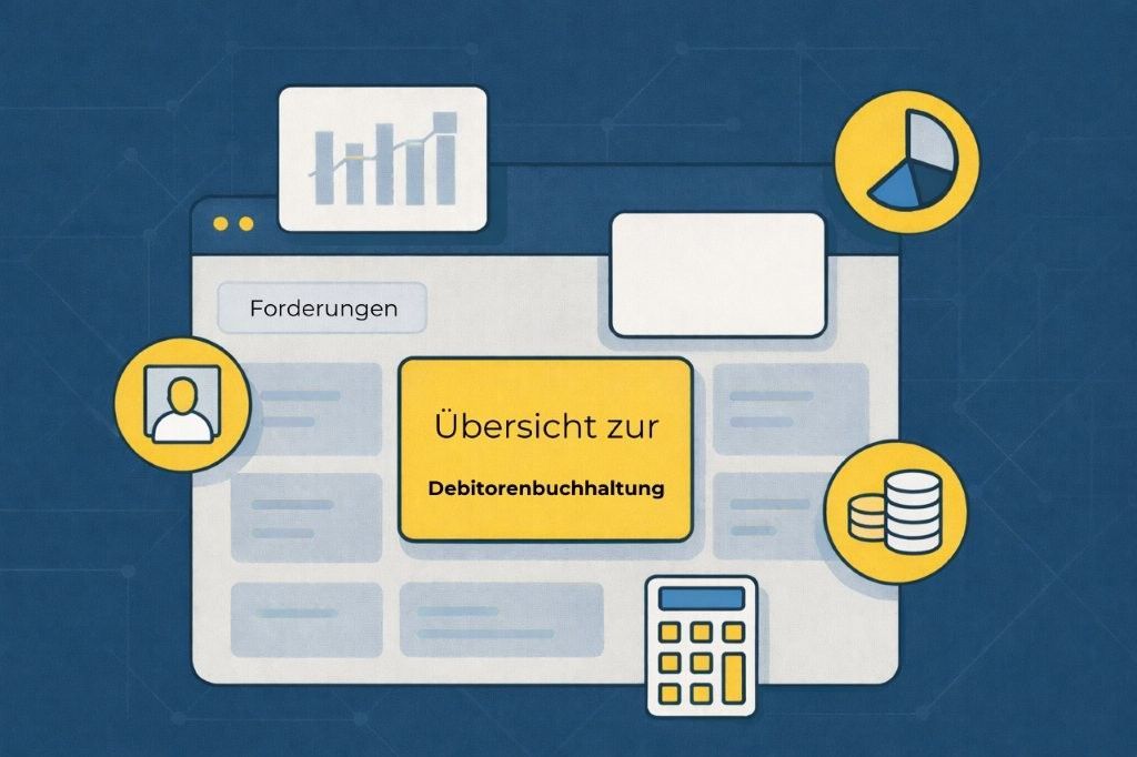 Titelbild Übersicht zur Debitorenbuchhaltung
