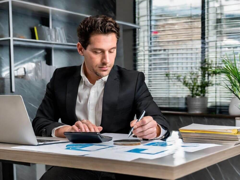 Mann im Büro