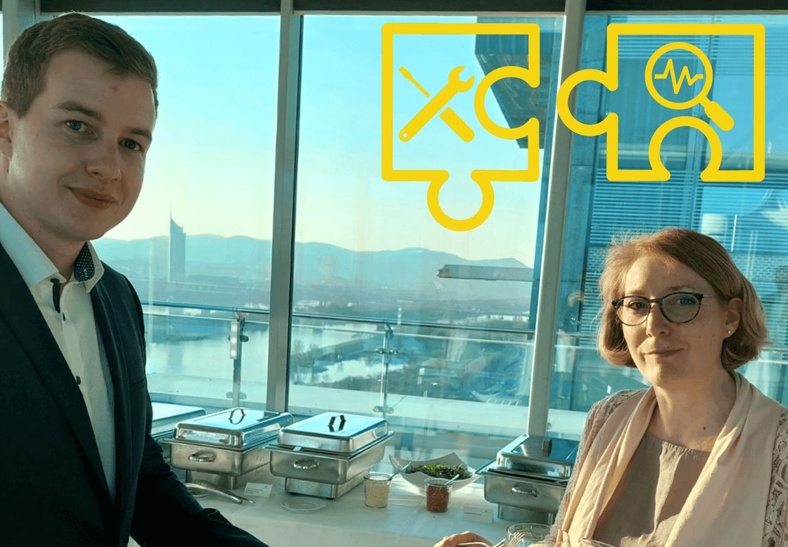 Mann und Frau im Büro